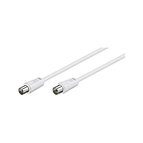 Cabo de Antena GOOBAY (Coaxial - 1.5 m - Preto) Goobay - Cabos de áudio e vídeo - coaxial, 1.5m, masculino/feminino