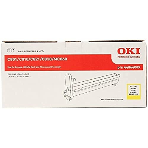 Tambor de imagem OKI 43690602 Amarelo (Consumível Informática e Tel.) OKI - Tambores de impressora e kits de tambor - laser, amarelo, oki c6100, oki c7100