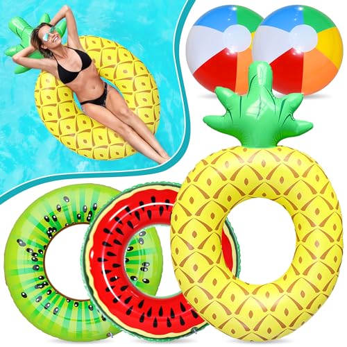 Conjunto de brinquedos insufláveis CHENNYFUN 5 peças Chennyfun - Colchões e espreguiçadeiras de piscina - insuflável, conjunto, brinquedo, CHENNYFUN