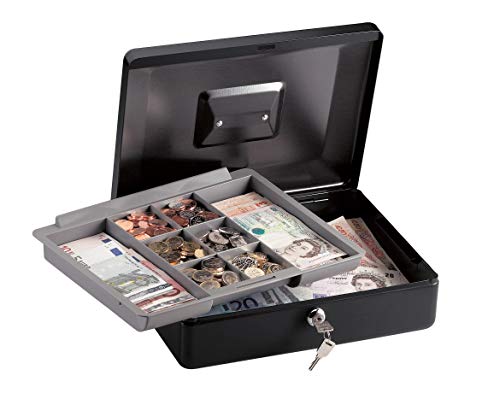 Caixa de Moedas MASTER LOCK CB-12ML (Preto) Master Lock - Caixas de dinheiro - aço, lâmina de segurança, 8 compartimentos, 300x230x93mm