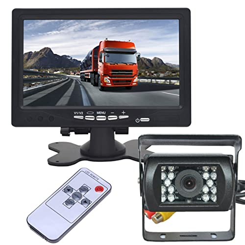 Monitor de Câmara de Marcha Atrás REXEL 9V-35V N\P - Câmeras de estacionamento para veículos motorizados - 628 x 586 pixels, 420 linhas TV, PAL/NTSC, 0,1 lux