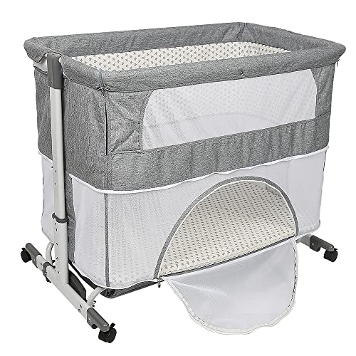 Berço para Bebé KEVO Twin Nursery Center KEVO - Móveis para bebês e crianças pequenas - 2 gavetas, estante, ajustável, rodas