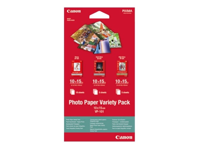 Papel Fotográfico CANON 100 x 150 mm - 15 Folhas Canon - Papel de impressora e copiadora - 100x150mm, 15 folhas