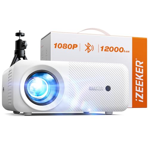 Projetor IZEKER Mini (12000 ANSI lumens - 1080p - LCD) iZEEKER - Projetores multimídia - 12000 ansi lúmenes, 1080p, bluetooth, keystone correção
