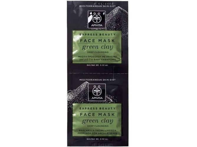 Máscara de limpeza expressa 2 x 8 ml ApiVita FARMAESSENZA Srl - Máscaras e esfoliantes para a pele - limpeza, expressa, 8 ml