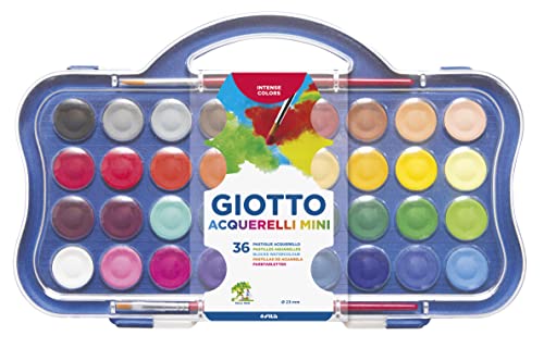 Estojo de Água GIOTTO Mini (23 mm - 36 Un) Giotto - Meios de pintura - mini, lavável, pincel