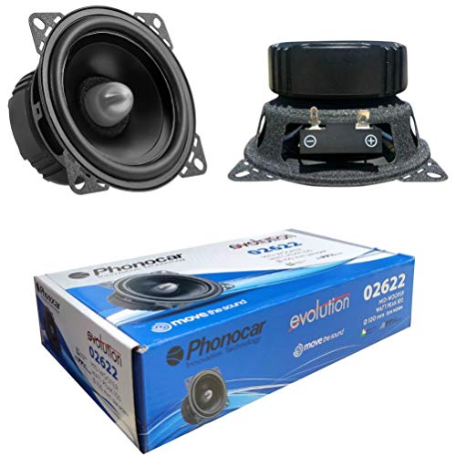 Colunas Auto PHONOCAR 02622 (2 Un - 50 W) PHONOCAR - Alto-falantes - 2 unidades, 50 W, 10 cm woofer, 92 dB sensibilidade