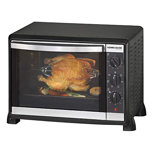 Mini Forno Rommelsbacher BG 1550 | Aço inoxidável Rommelsbacher - Fornos de bancada e torradeiras - mini-forno, rommelsbacher bg 1550, aço inoxidável, 30 L, termostato regulável, temporizador