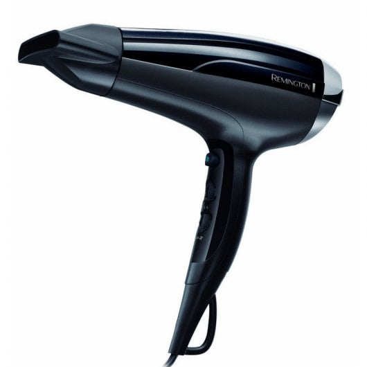 Secador de Cabelo Remington D5215 | 2300W | Preto Remington - Secadores de cabelo - 2300W, gerador iónico, 3 ajustes de calor, 2 velocidades