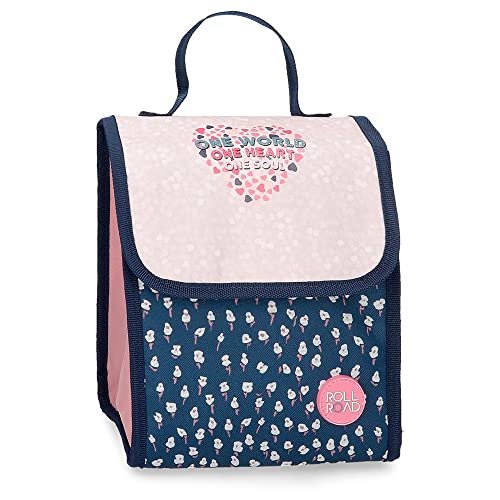 Saco de Alimentação Térmico ROLL ROAD One World Rosa (20 x 23 x 14 cm) MOVOM - Lancheiras e sacos - saco térmico, acessórios pessoais, compartimento principal, alça de pulso, fecho de correr