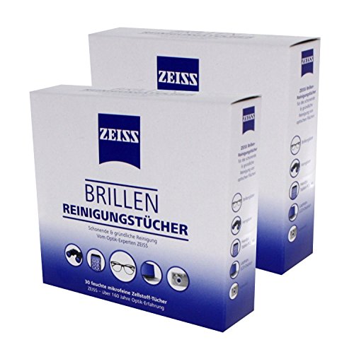 Toalhetas de Limpeza Lentes e Ecrãs Zeiss ZEISS toallitas para lentes / pantallas 30 unidades - Acessórios de lentes de câmera - lentes, ecrãs, limpeza