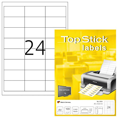 Etiqueta autocolante TOPSTICK Universal Inkjet/Laser HERMA - Papel de impressora e copiadora - universal, inkjet, laser, impressora
