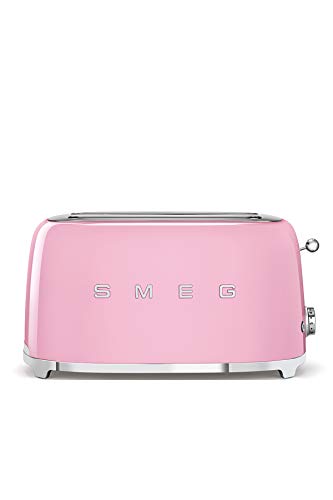 Torradeira SMEG TSF02PKEU (2 fatias - 850 W) Smeg - Torradeiras - rosa, 850 W, 2 fatias, base antiderrapante