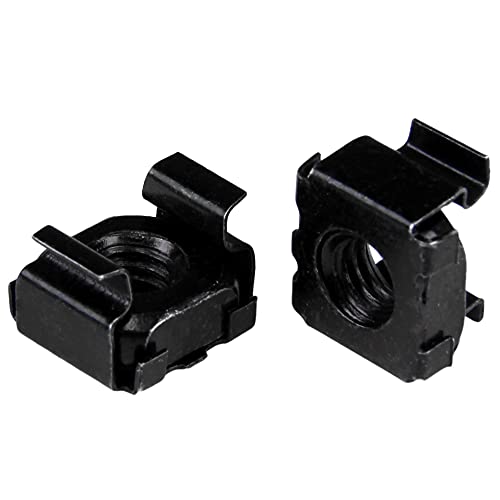 Porcas Gaiola STARTECH.COM CABCAGENUT6B STARTECH.COM - Suportes e barras de reforço - aço, preto, 210 g, 50 peças