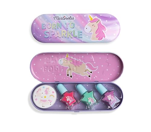 Caixa de Maquilhagem para Crianças MARTINELIA Little Unicorn MARTINELIA - Conjuntos de cosméticos - pincel, esmalte de unhas, adesivos, escova