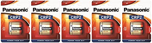 Pilha PANASONIC CRP2 (6 V, 100 mAh) (Caixa de 5) Corp. Panasonic - Baterias para câmera - 6v, 100mah, recarregável não, 5 unidades