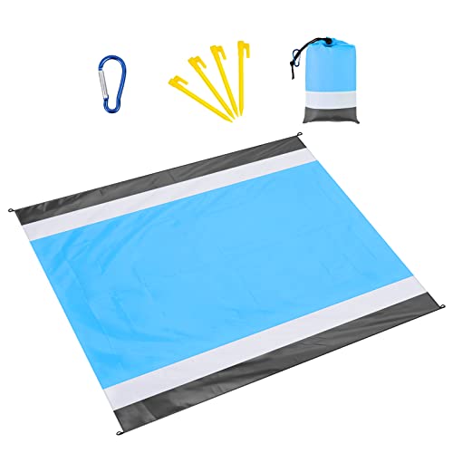 Tapete de Praia EUROMIR Azul (200 x 210 cm) Eucomir - Tapetes - praias, azul, 200x210 cm
