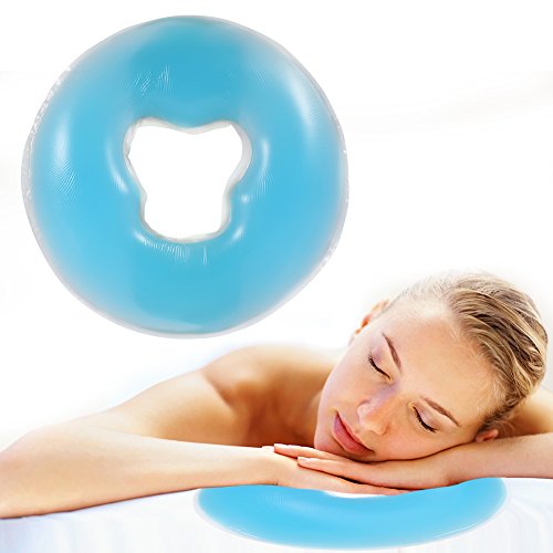 Almofada de Massagem Facial Silicone Azul runaty - Almofadas - silicone, facial, azul