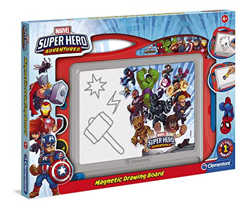 Quadro Magnético CLEMENTONI Marvel Super Heroes CLEMENTONI - Brinquedos de arte e desenho - quadro magnético, CLEMENTONI, marvel, super heroes, criativo, educativo