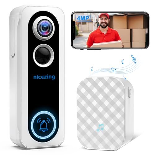 Câmara de segurança IP interior e exterior NICEZING 4MP QHD nicezing - Redes - 4MP, qhd, visão noturna, 10m