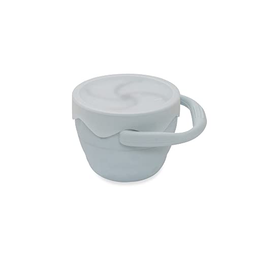 Porta Snacks Plegável de Silicone Azul Escuro Interbaby - Canecas - plégal, silicone, azul escuro