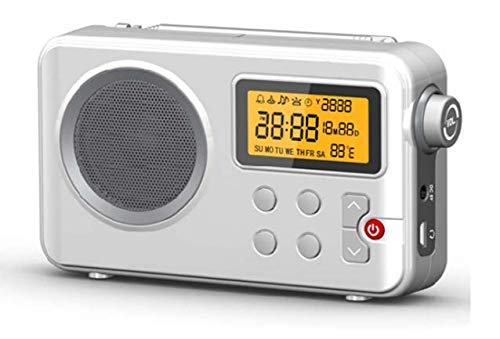 Rádio SONY NK-AB1904 (Branco - Digital - FM/AM) NK - Radios - digital, fm/am, despertador, alarme, recarregável