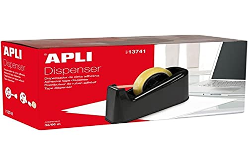 Porta Fita APLI Trade (Preto - Polietileno) APLI - Dispensadores de fita - preto, polietileno