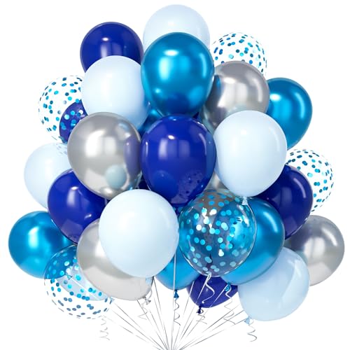 Conjunto de 30 Balões TESELIFE Globos Azul (Azul - Plata) Teselife - Balões - conjunto, 30 balões, teselife, globos azul