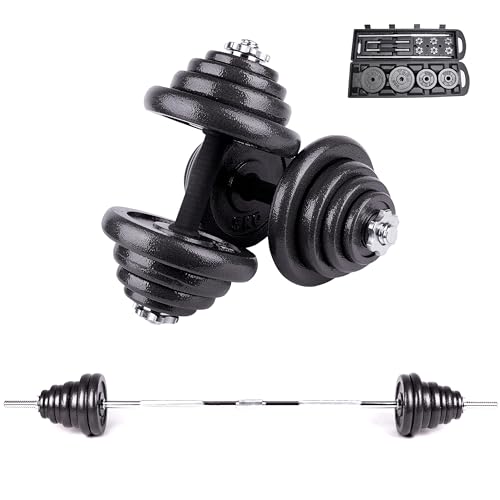Barra de Pesos UNYCOOS Iron Transformer unycos - Levantamento de peso - 5 kg, polipropileno, aço inoxidável, ajuste manual
