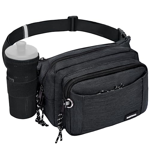 Bolsa Porta-Moedas ONETOALL 4 Bolsos (Preto) ONETOALL - Bolsas de cintura - 4 bolsos, ajustável, moeda, documentos