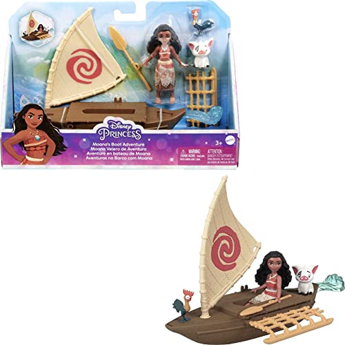Disney Princess Doll Moana com barco e acessórios Mattel - Conjuntos de brinquedos - moana, barco, acessórios, espada