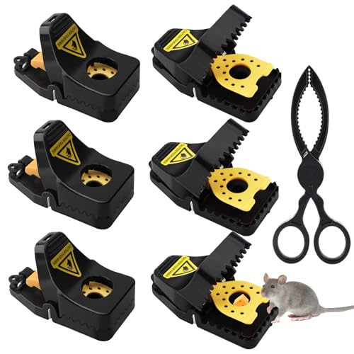 Ratón de Trampa para Ratos e Ratas (Recondicionado Como Novo) Sitayakuma - Armadilhas de controle de pragas - recondicionado, 6 peças, cebo não tóxico, interior e exterior