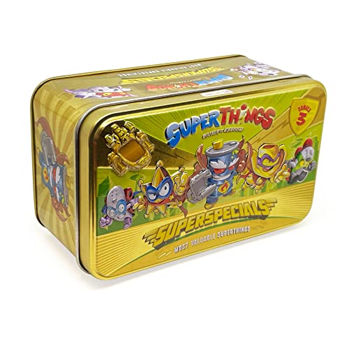 Conjunto de bonecos de brincar SUPERTHINGS 3 lata dourada (4 anos) MAGIC BOX - Bonecos de ação e brinquedo - conjunto, bonecos, brincar, supertings, lata dourada
