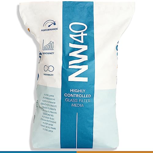 Areia para Piscinas HOMCOM Nw40 (Branco - 20 Kg) The Glass Company - Limpeza de piscinas e produtos químicos - 20 kg, filtro de areia, transparência, filtragem