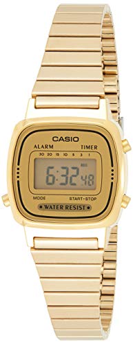 Relógio Casio Edifice LA670WEGA-9EF (Aço) Casio - Relógios - resina, aço dourado, display digital, movimento quartz
