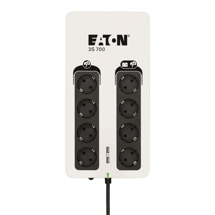 Ups Eaton 3S700D 700 VA 420 W 8 tomada(s) CA Eaton - Ups - 700 VA, 420 W, 8 tomadas, usb