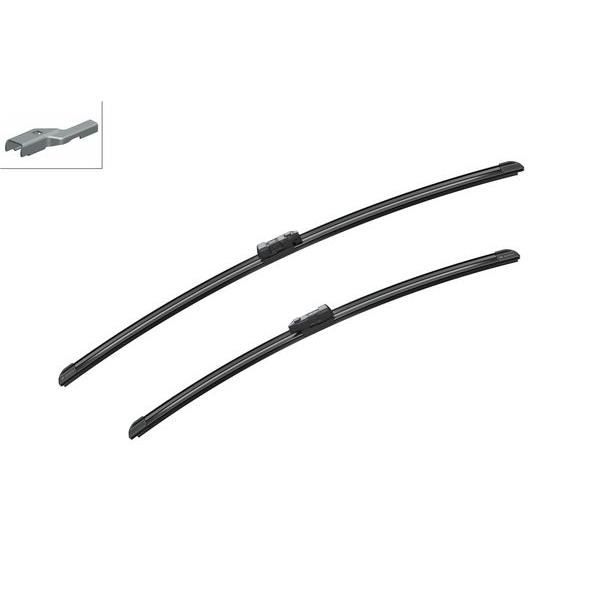 Conjunto de 2 Escovas Limpa Para Brisas BOSCH A581S Bosch - Peças e acessórios para janelas de veículos automotores - preto, plástico, fácil de utilizar