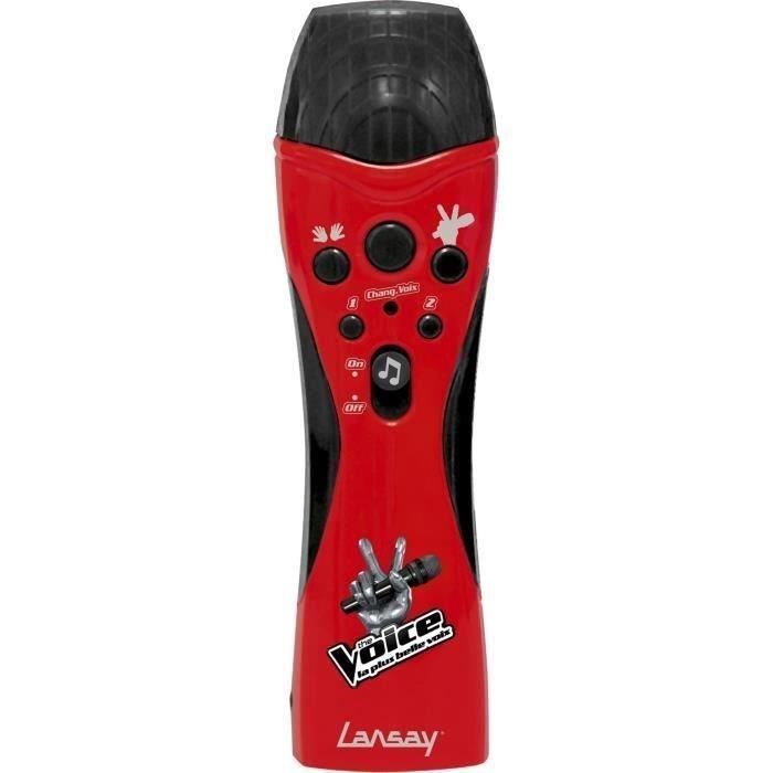Microfone LANSAY 17558 Vermelho e Preto (Com fio) Lansay - Microfones - microfone com fio, efeitos de som, botão mudar voz, entrada auxiliar