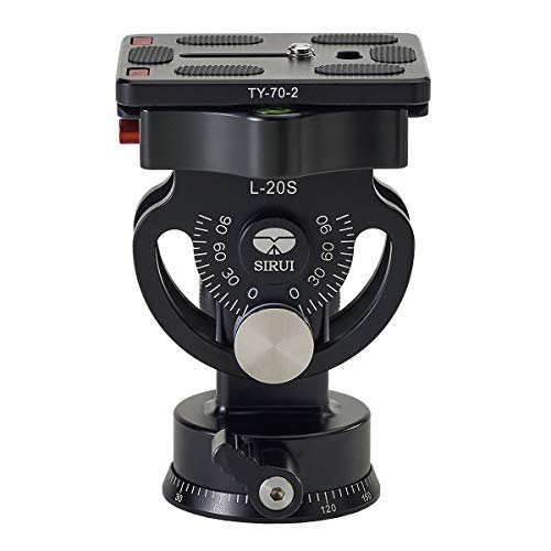 Cabeça de Tripé SIRUI L-20S (Bola: 1/4'' - Alumínio) Sirui - Peças e acessórios para câmeras - alumínio, 1/4 bola, 200 g, preto