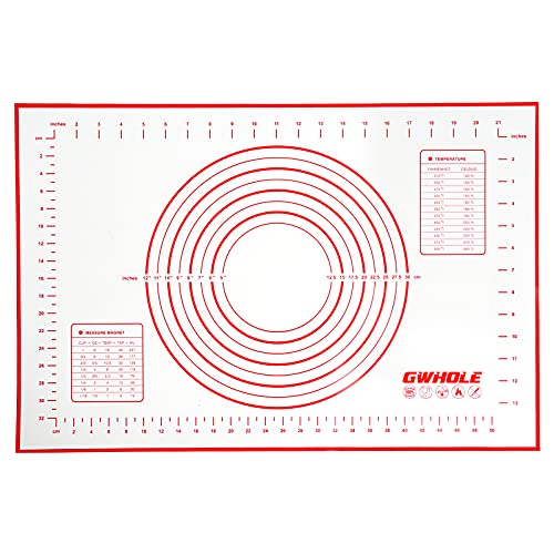 Tapete de Silicone GWHOLE para Amasar (60 x 40 cm) Gwhole - Tapetes e forros de cozimento - silicone, 60x40 cm, amassar