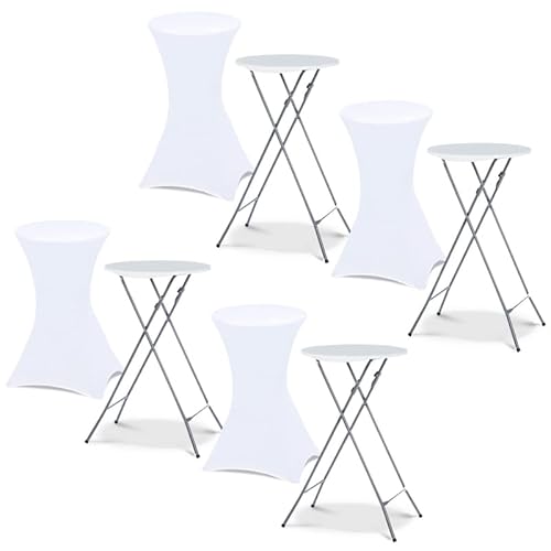 Conjunto de Mesa de Centro PLEGABLES (Branco - Poliéster) IDMarket - Toalhas de mesa - plegável, branco, poliéster