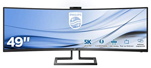 Monitor Curvo PHILIPS 499P9H (49'' - Dual Quad HD - LED VA) Philips - Monitores de computador - 49 polegadas, dual quad hd, led va