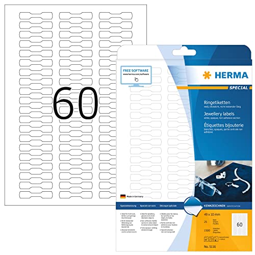 Herma Labels white 49x10 SuperPrinted 800 pcs. HERMA - Papel de impressora e copiadora - branco, superimpressão, 800 peças