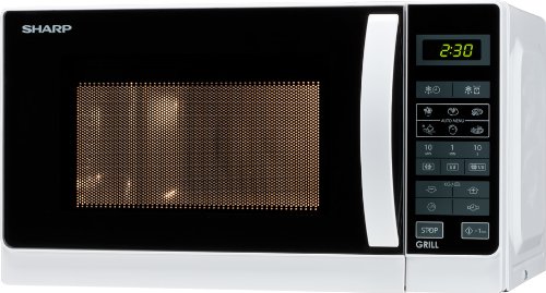 Micro-ondas Sharp R642WW | Branco (Preparação de Alimentos a Quente) Sharp - Fornos de microondas - 20 litros, grill, touch control, descongelação