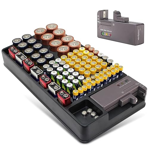 Organizador de Baterias ORBEGOZO 98 Alcachetes Fishtec ® - Baterias - preto, plástico, 1 peça