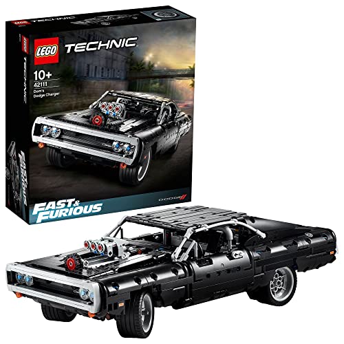 LEGO Technic - Dom's Dodge Charger (Idade Mínima Recomendada: 7 anos) LEGO - Brinquedos de conjunto de construção - lego, technic, dodge charger, dom, 7 anos