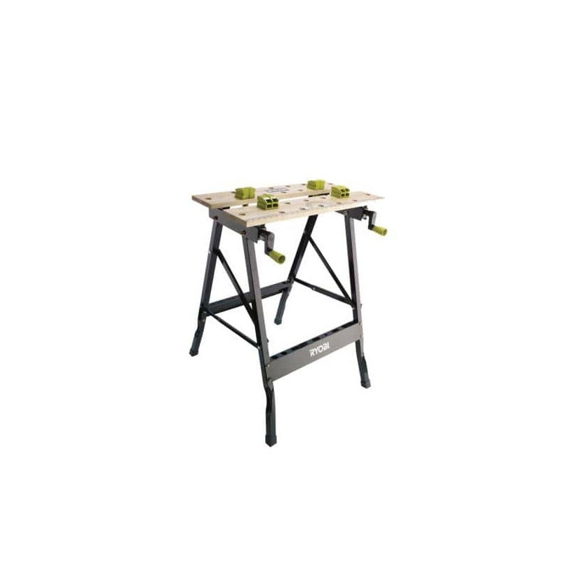 Banco de Trabalho Dobrável e Giratório RYOBI RWB02 Ryobi - Bancadas de trabalho - dobrável, giratório, 100 kg, 605x120x180 mm
