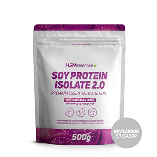 Proteína em Pó HSN Soy Protein Isolate (500 g) HSN Essentials - Bebidas e shakes de nutrição - proteína, pó, hsn, soy protein isolate