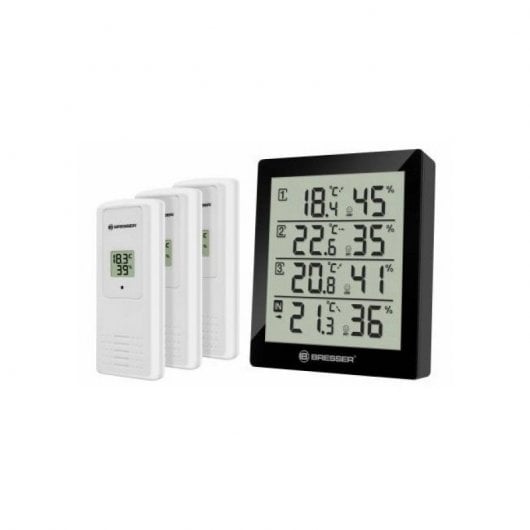 Estação meteorológica digital BRESSER 7001000CM Bresser - Previsores do tempo e estações - 4 sensores, RF433MHz, indicador LED, 100 metros