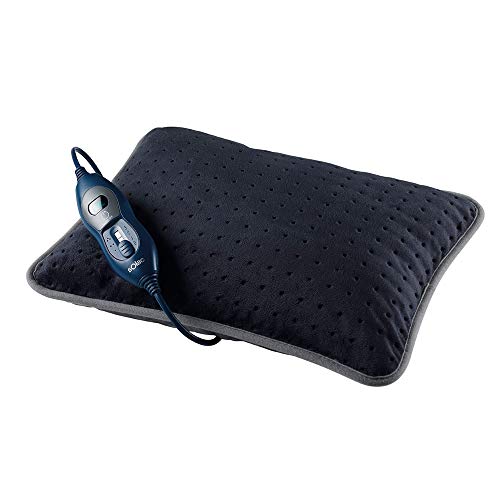 Almofada Elétrica SOLAC CT8665 Multicor (Azul - Cinzento) Solac - Almofadas térmicas - 2 funções, temperatura ajustável, conforto, relaxante